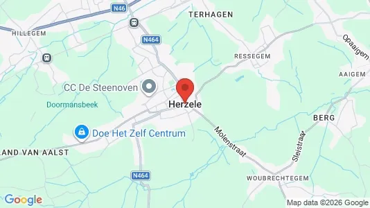 Houses for rent i Herzele - kort over placeringen
