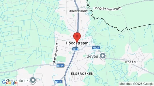 Houses for rent i Hoogstraten - kort over placeringen