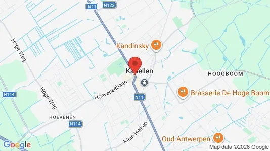 Apartments for rent i Kapellen - kort over placeringen