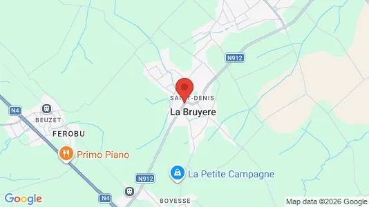 Apartments for rent i La Bruyère - kort over placeringen
