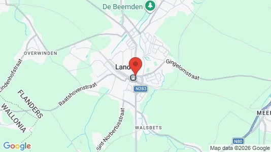 Houses for rent i Landen - kort over placeringen