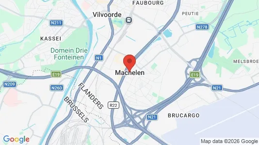 Houses for rent i Machelen - kort over placeringen