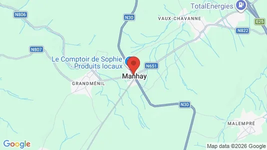 Houses for rent i Manhay - kort over placeringen