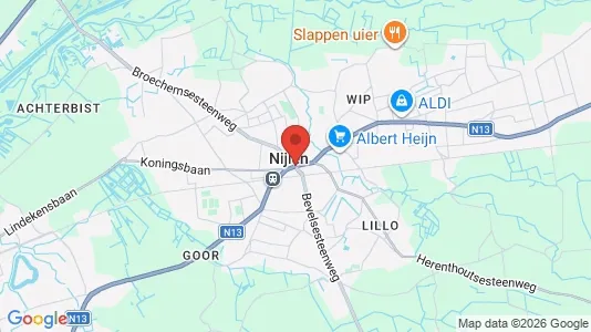 Houses for rent i Nijlen - kort over placeringen