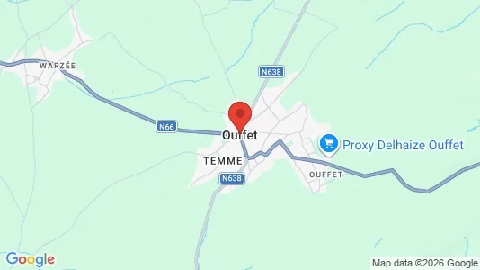 Houses for rent i Ouffet - kort over placeringen