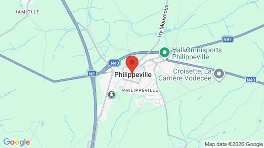 Apartments for rent i Philippeville - kort over placeringen