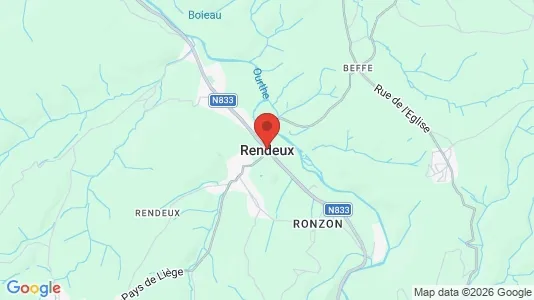 Houses for rent i Rendeux - kort over placeringen