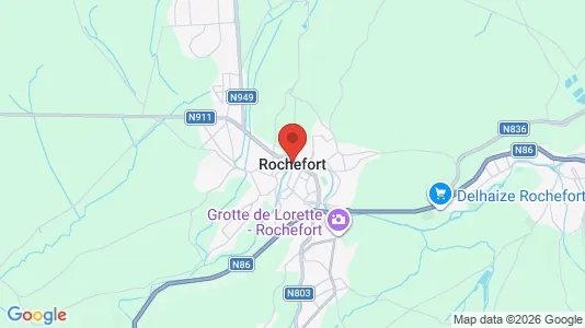 Apartments for rent i Rochefort - kort over placeringen