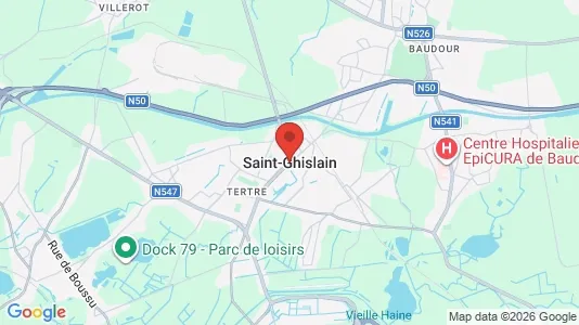 Houses for rent i Saint-Ghislain - kort over placeringen