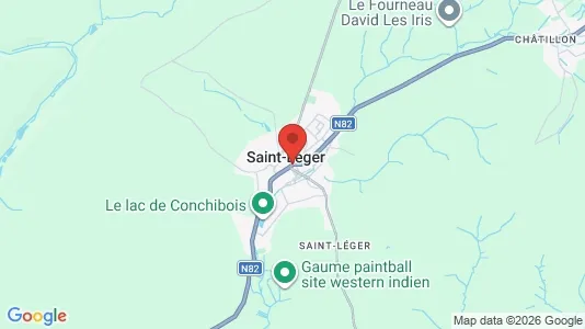 Apartments for rent i Saint-Léger - kort over placeringen