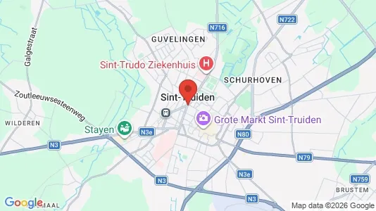 Apartments for rent i Sint-Truiden - kort over placeringen
