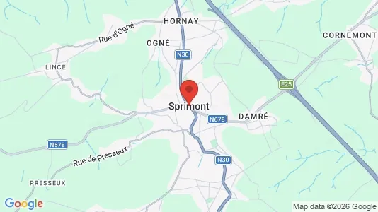 Apartments for rent i Sprimont - kort over placeringen