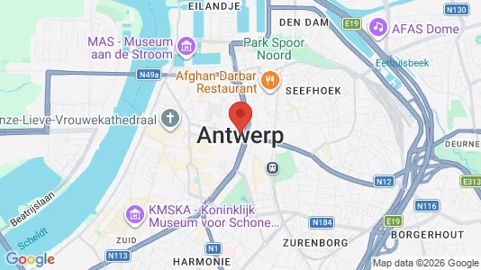 Apartments for rent i Stad Antwerp - kort over placeringen