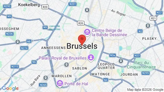 Apartments for rent i Stad Brussel - kort over placeringen