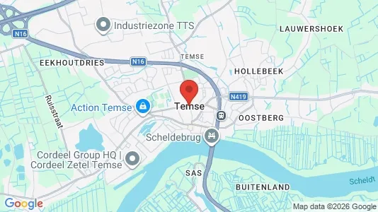 Apartments for rent i Temse - kort over placeringen