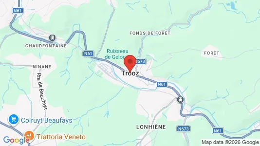 Apartments for rent i Trooz - kort over placeringen