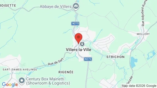 Apartments for rent i Villers-la-Ville - kort over placeringen