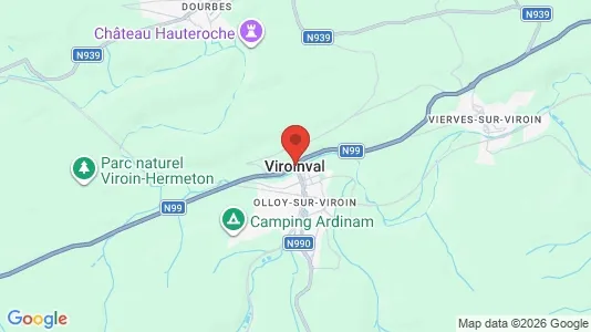 Apartments for rent i Viroinval - kort over placeringen