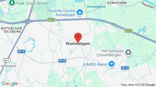 Apartments for rent i Wommelgem - kort over placeringen