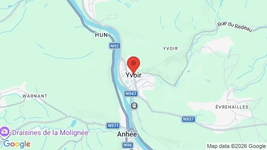 Apartments for rent i Yvoir - kort over placeringen