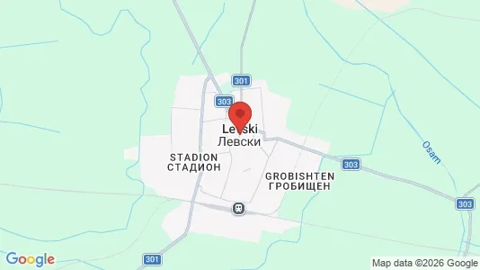 Apartments for rent i Levski - kort over placeringen
