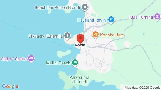 Houses for rent i Rovinj - kort over placeringen