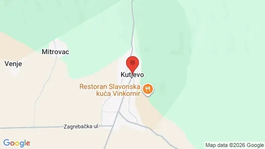 Apartments for rent i Kutjevo - kort over placeringen