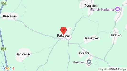 Houses for rent i Rakovec - kort over placeringen