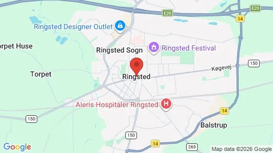 Houses for rent i Ringsted - kort over placeringen