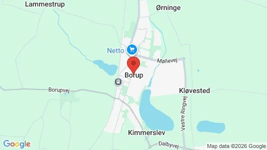 Houses for rent i Borup - kort over placeringen