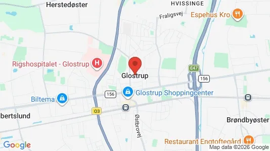 Houses for rent i Glostrup - kort over placeringen