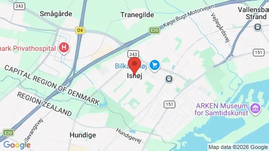 Apartments for rent i Ishøj - kort over placeringen