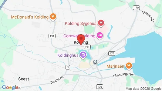 Houses for rent i Kolding - kort over placeringen