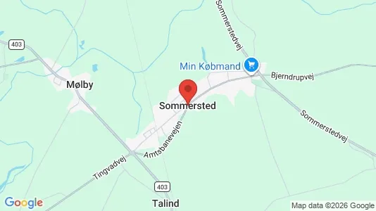 Houses for rent i Sommersted - kort over placeringen