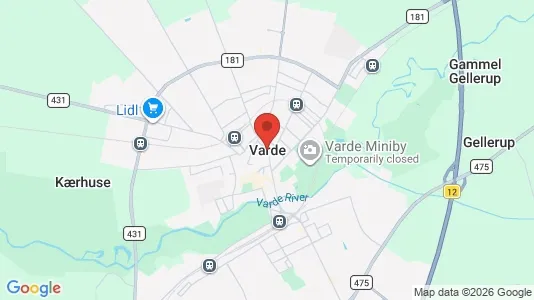 Houses for rent i Varde - kort over placeringen
