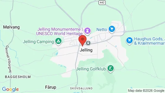 Houses for rent i Jelling - kort over placeringen