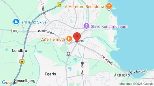 Houses for rent i Skive - kort over placeringen
