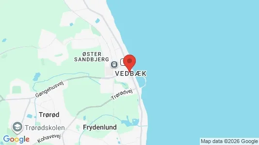 Houses for rent i Vedbæk - kort over placeringen