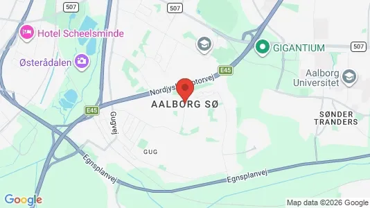 Apartments for rent i Aalborg SØ - kort over placeringen