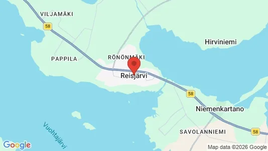 Houses for rent i Reisjärvi - kort over placeringen