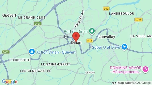 Houses for rent i Dinan - kort over placeringen