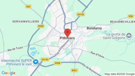 Apartments for rent i Pithiviers - kort over placeringen