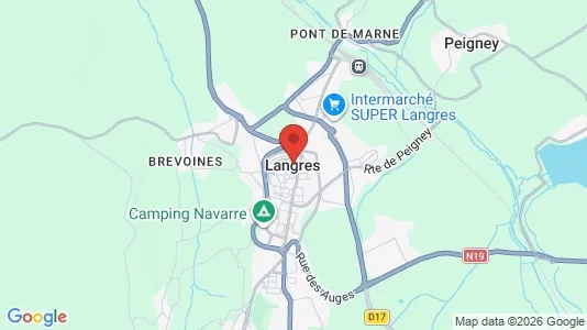 Apartments for rent i Langres - kort over placeringen