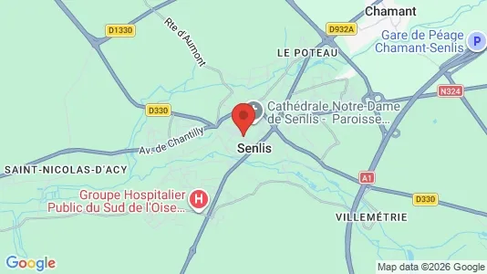 Apartments for rent i Senlis - kort over placeringen