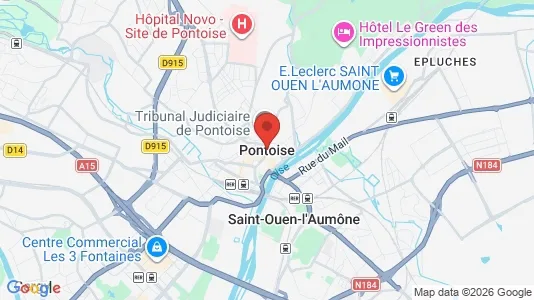 Apartments for rent i Pontoise - kort over placeringen