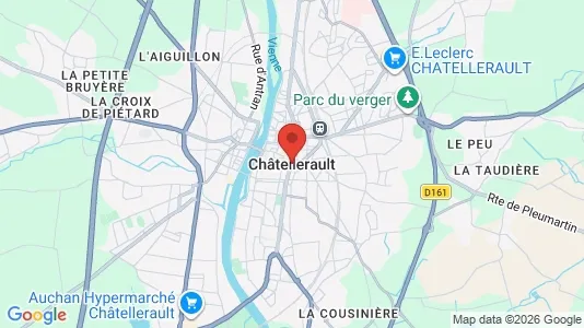 Apartments for rent i Châtellerault - kort over placeringen