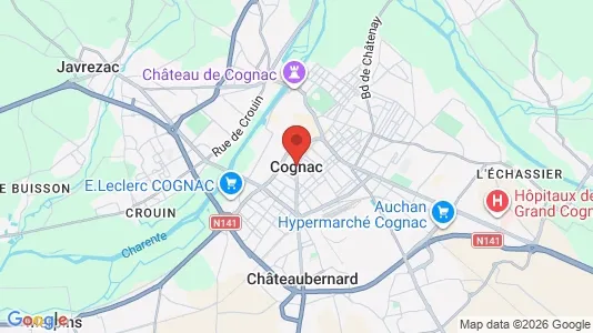 Houses for rent i Cognac - kort over placeringen
