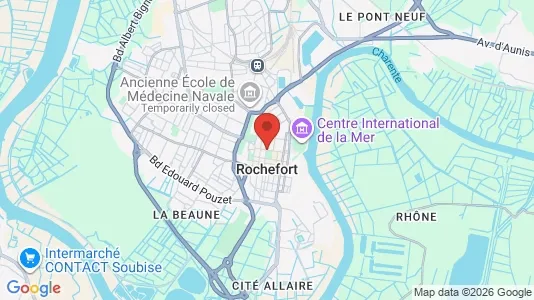 Apartments for rent i Rochefort - kort over placeringen