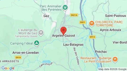 Apartments for rent i Argelès-Gazost - kort over placeringen