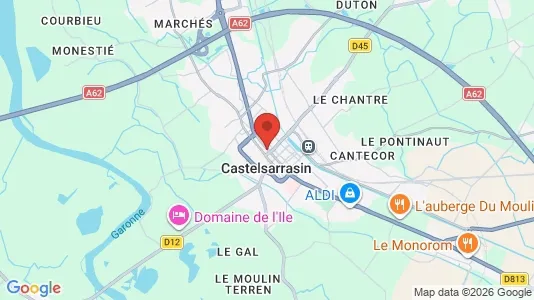 Houses for rent i Castelsarrasin - kort over placeringen